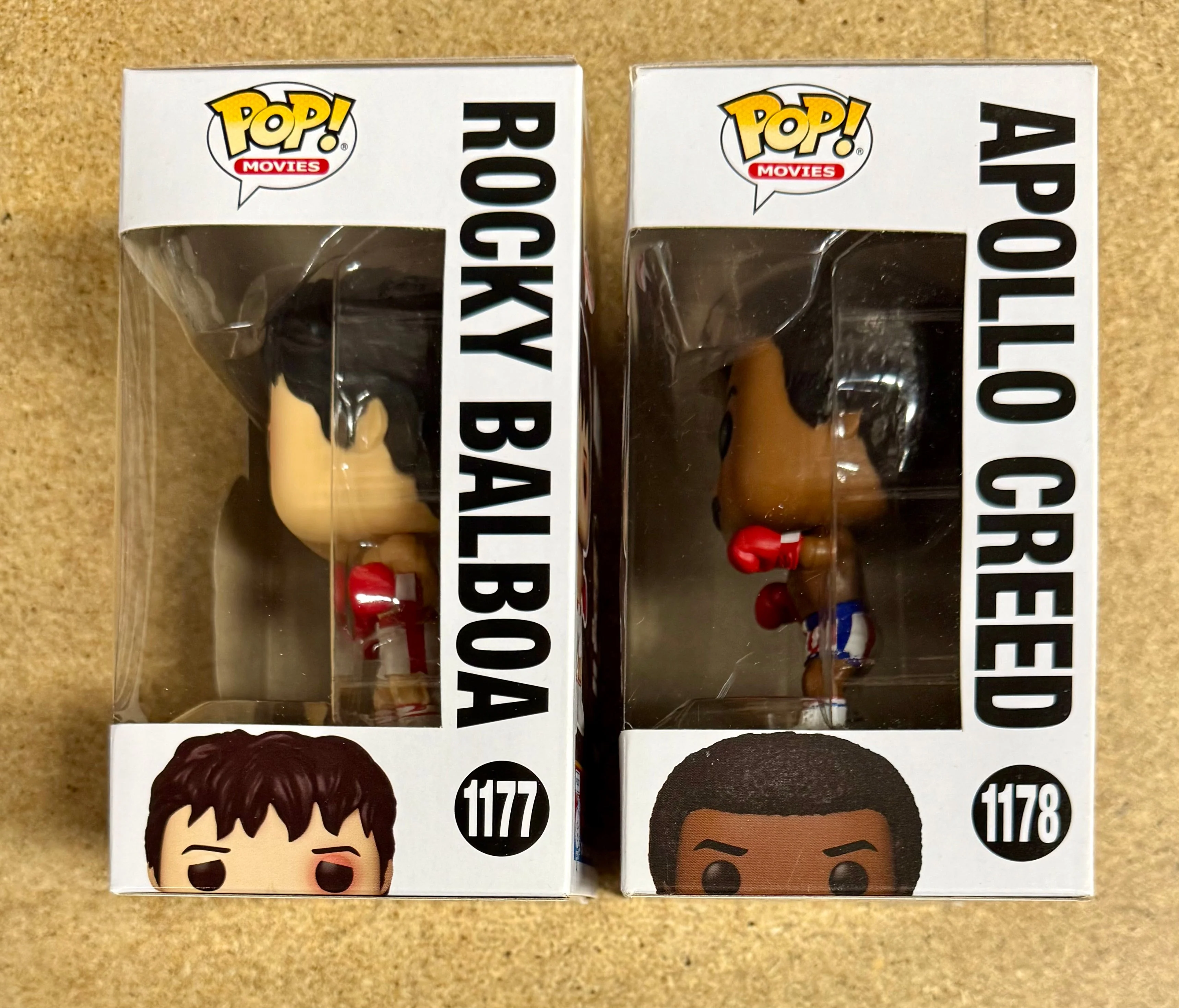 Funko Pop! Movies Rocky Balboa #1177 & Apollo Creed #1178 45th Anniversary Set Of 2 - Image 2