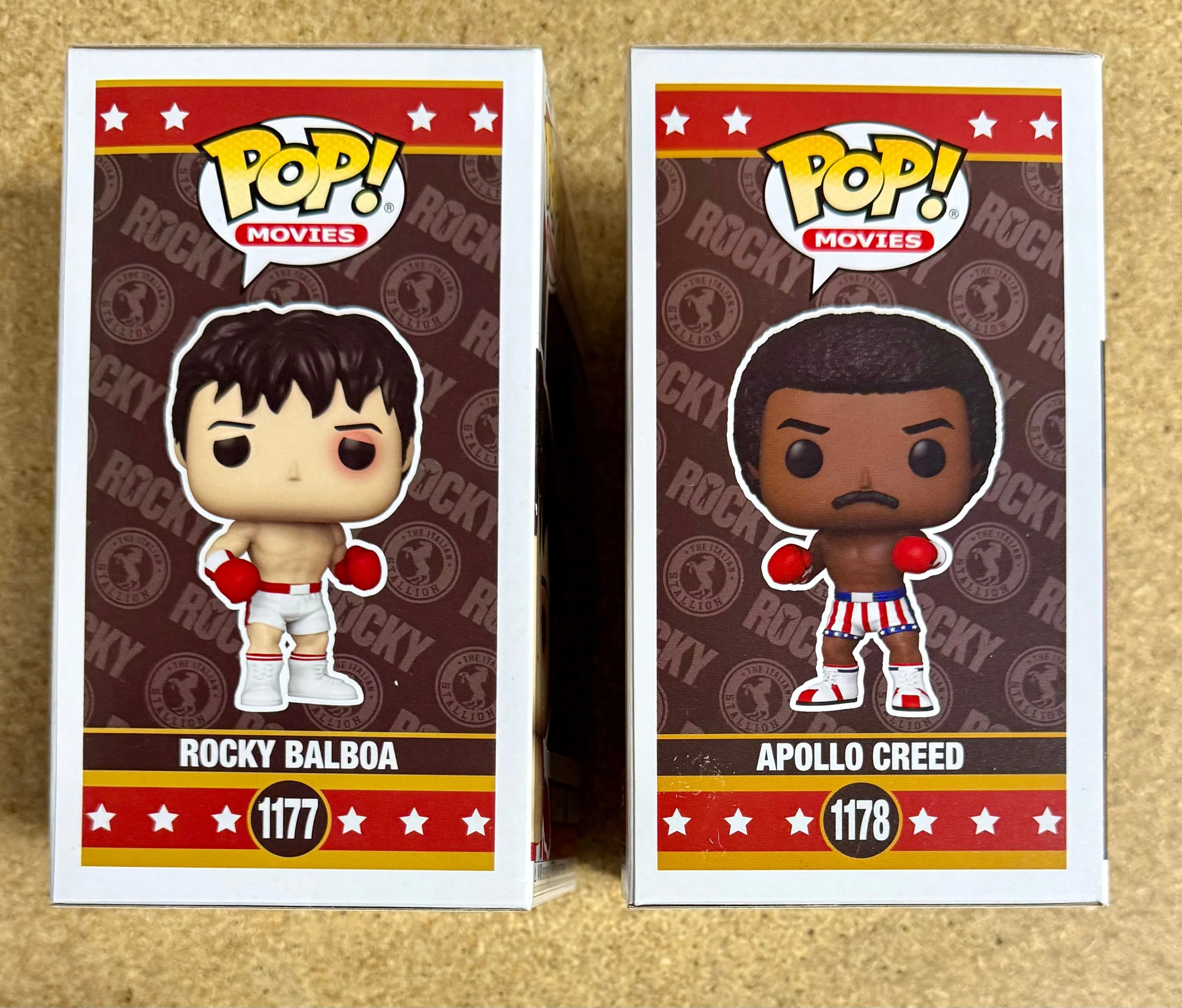 Funko Pop! Movies Rocky Balboa #1177 & Apollo Creed #1178 45th Anniversary Set Of 2 - Image 4