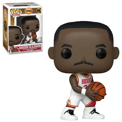 Funko Pop! NBA: Legends - Hakeem Olajuwon (Houston Rockets Home Jersey) - Image 2