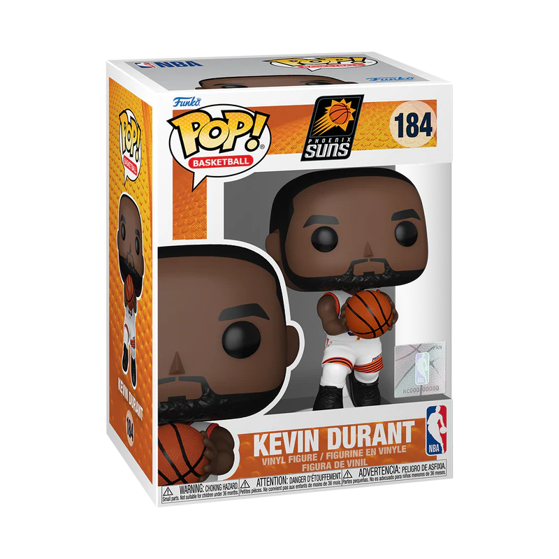 Funko POP! NBA Phoenix Suns Kevin Durant White Jersey Vinyl Figure