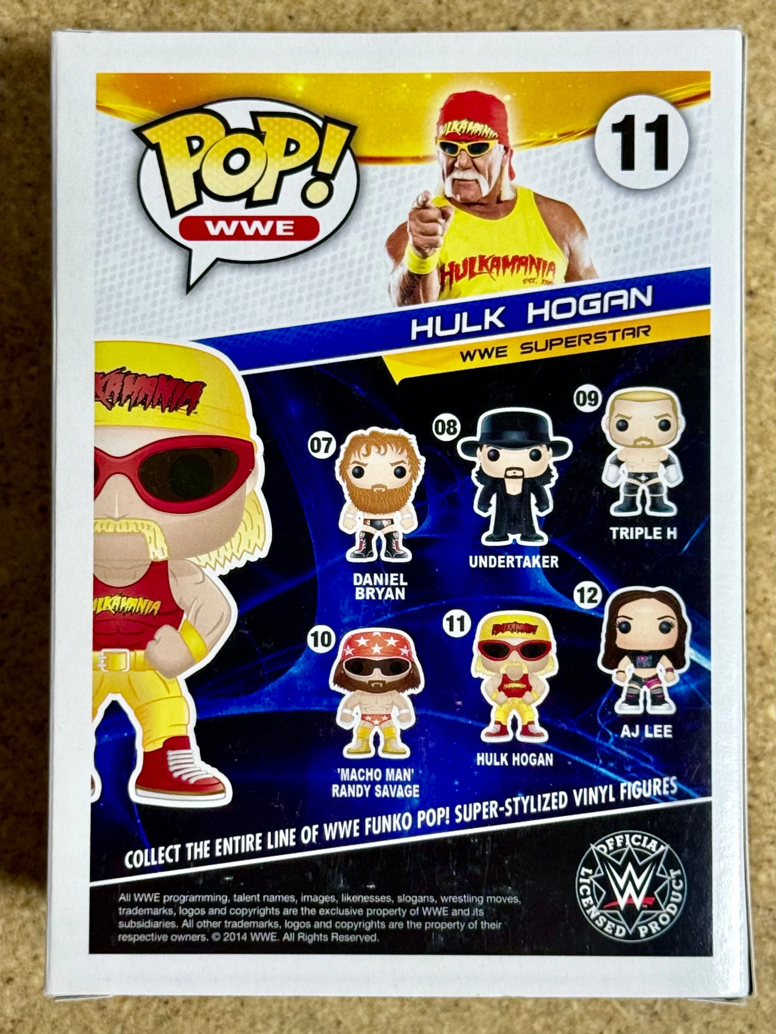 Funko Pop! WWE Hulk Hogan #11 Wrestling Vaulted 2014 Hulkamania HOF 2021 - Image 2
