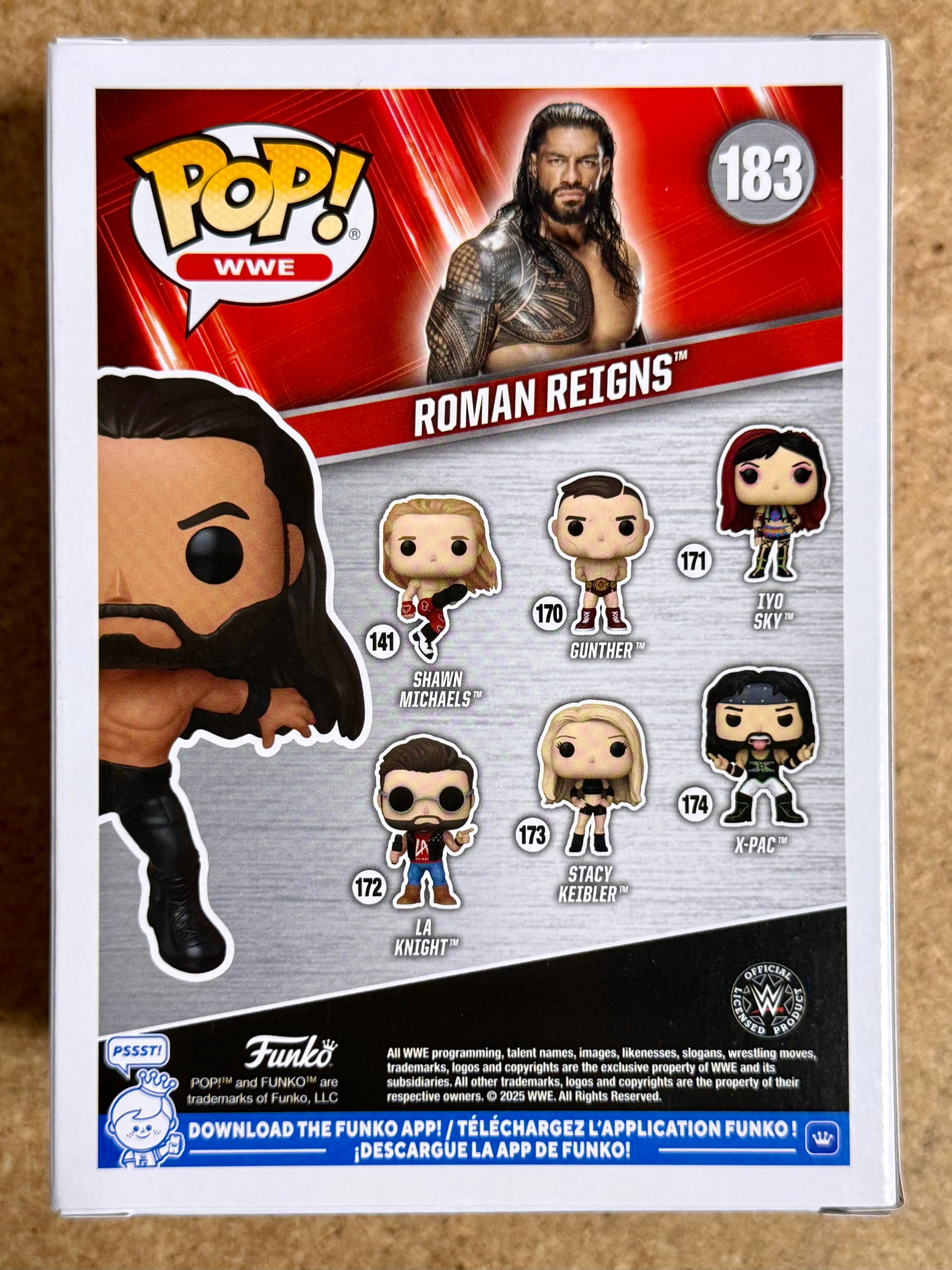 Funko Pop! WWE Roman Reigns (Superman Punch) #183 Wrestler Tribal Chief OTC 2025 - Image 3