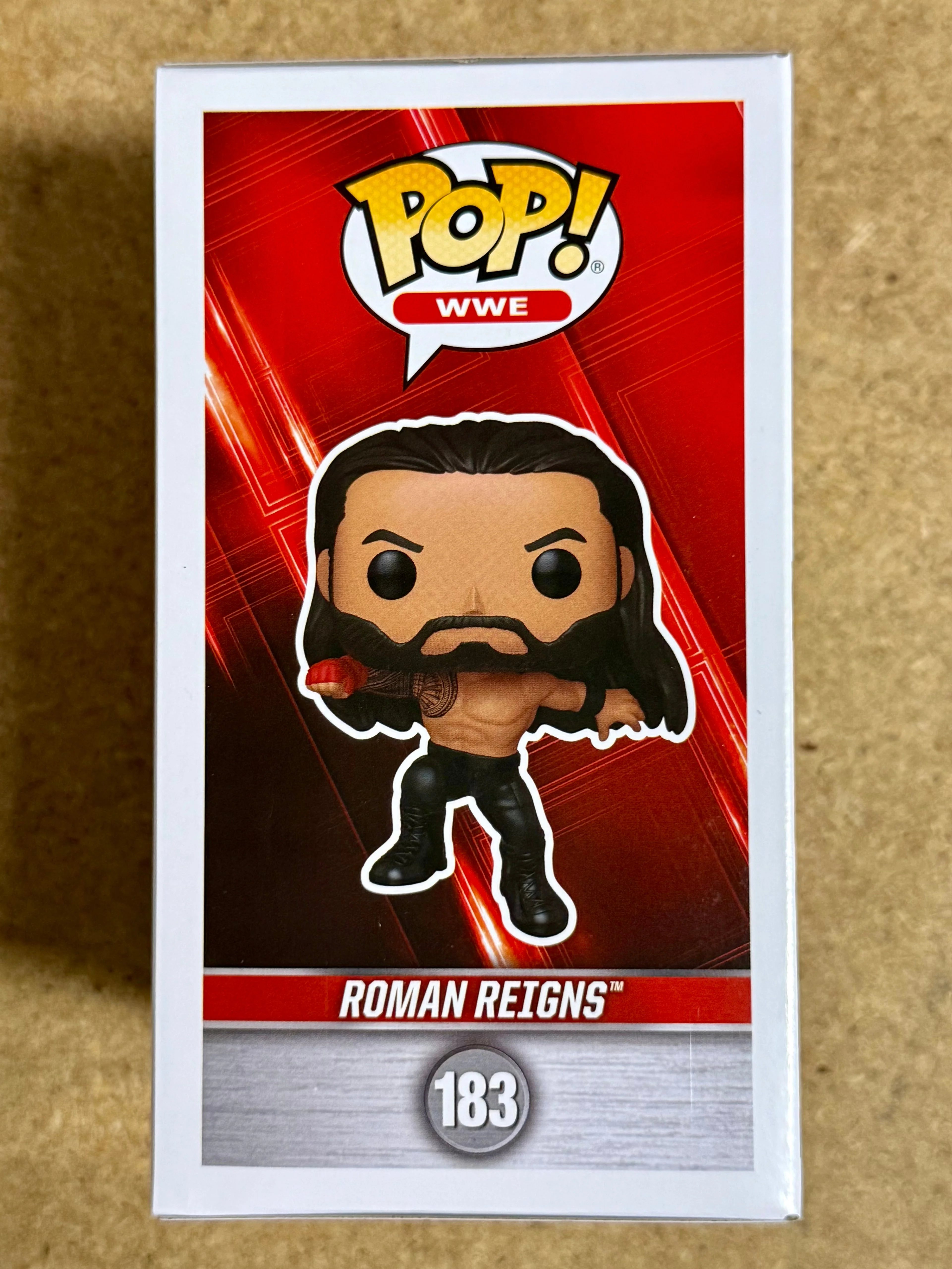 Funko Pop! WWE Roman Reigns (Superman Punch) #183 Wrestler Tribal Chief OTC 2025 - Image 4