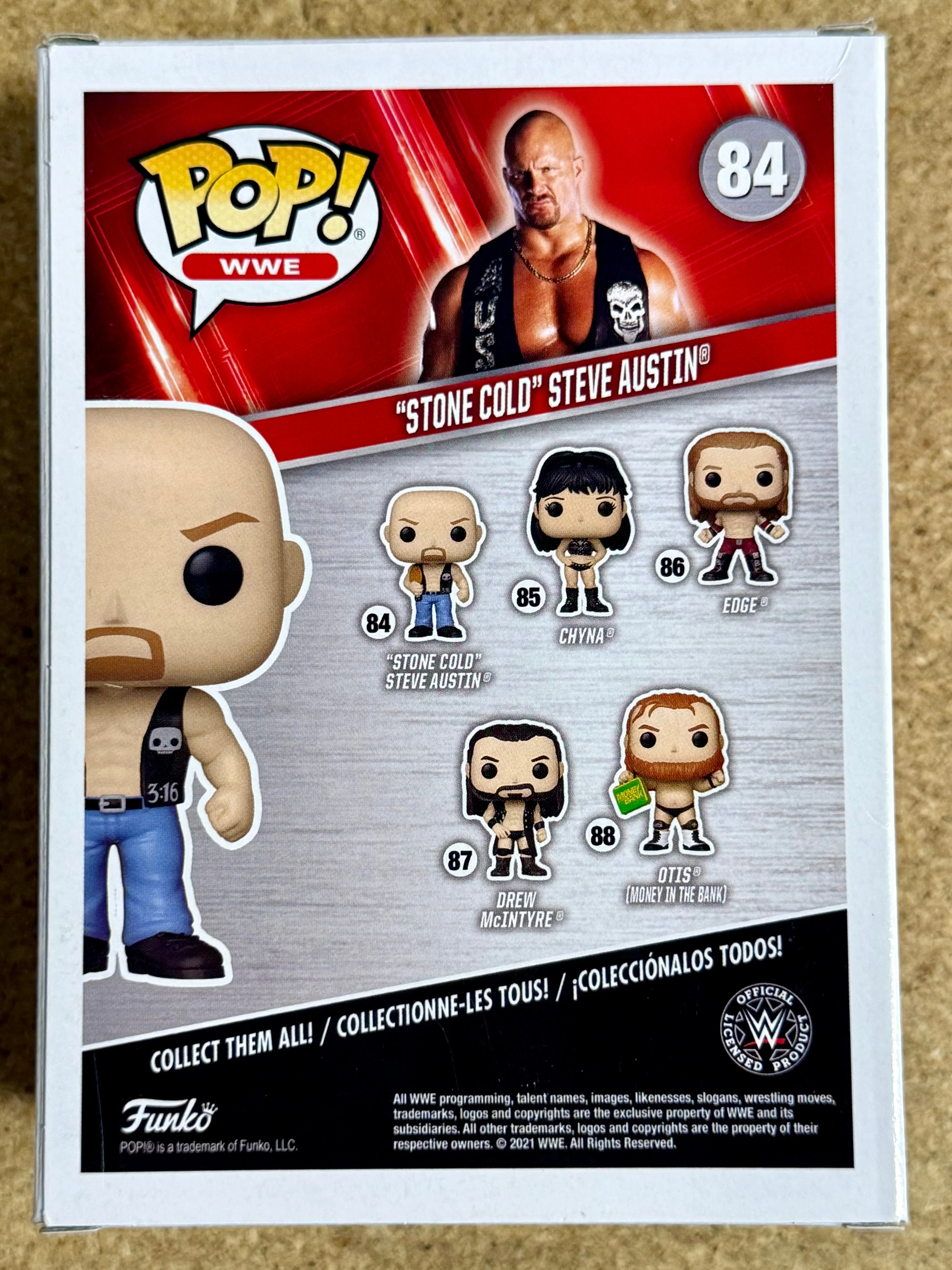 Funko Pop! WWE Stone Cold Steve Austin With Smoking Skull Belt #84 Stunner 2021 - Image 3