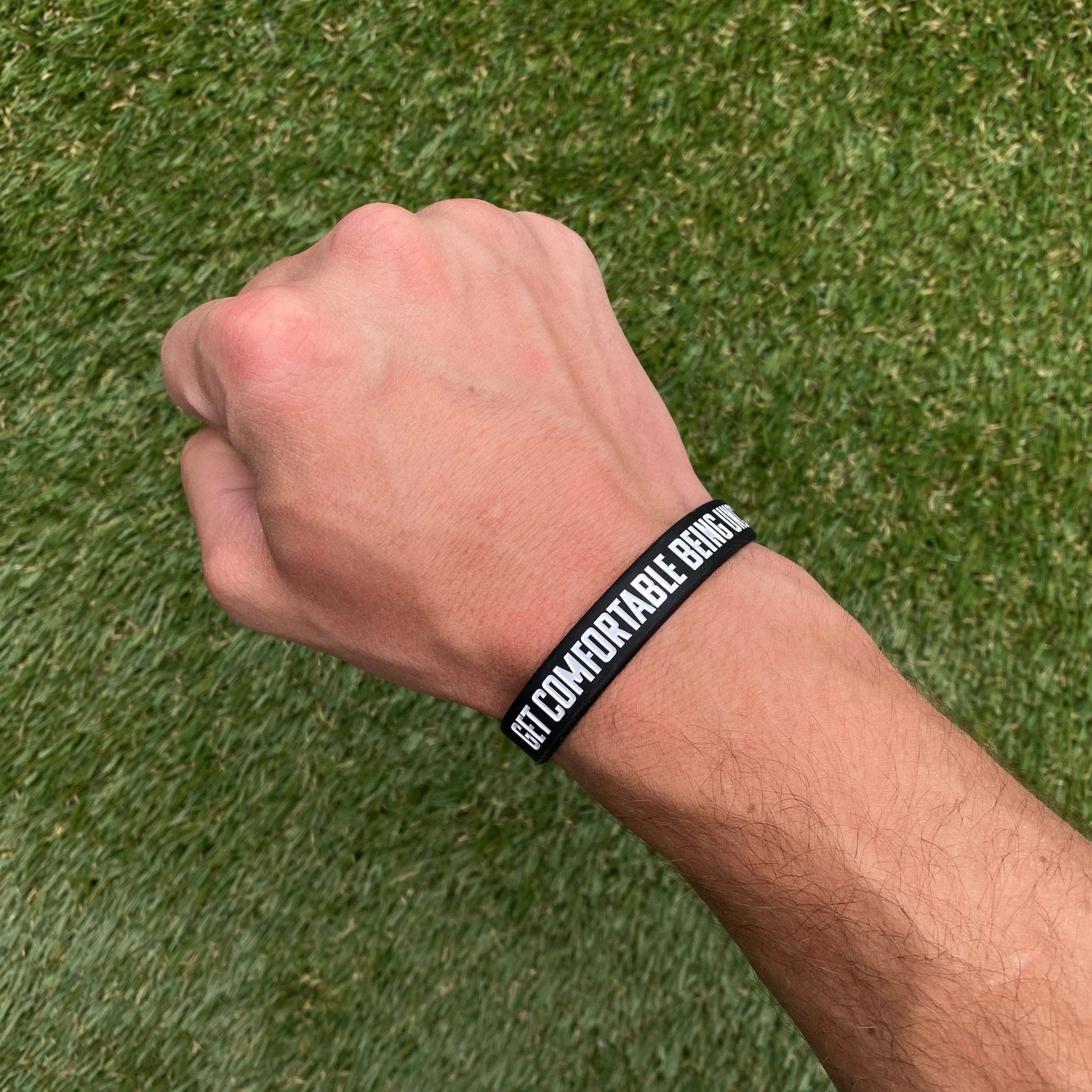 GET COMFORTABLE BEING UNCOMFORTABLE Wristband - Image 2