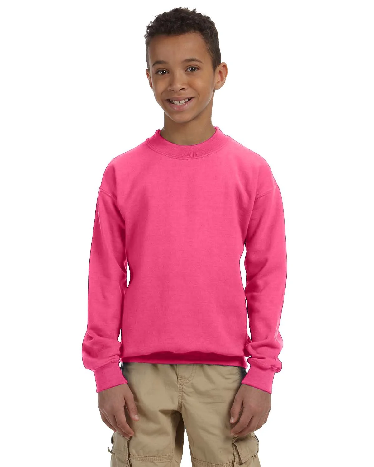 Gildan G180B Youth Heavy Blend 50/50 Fleece Crew - Image 10