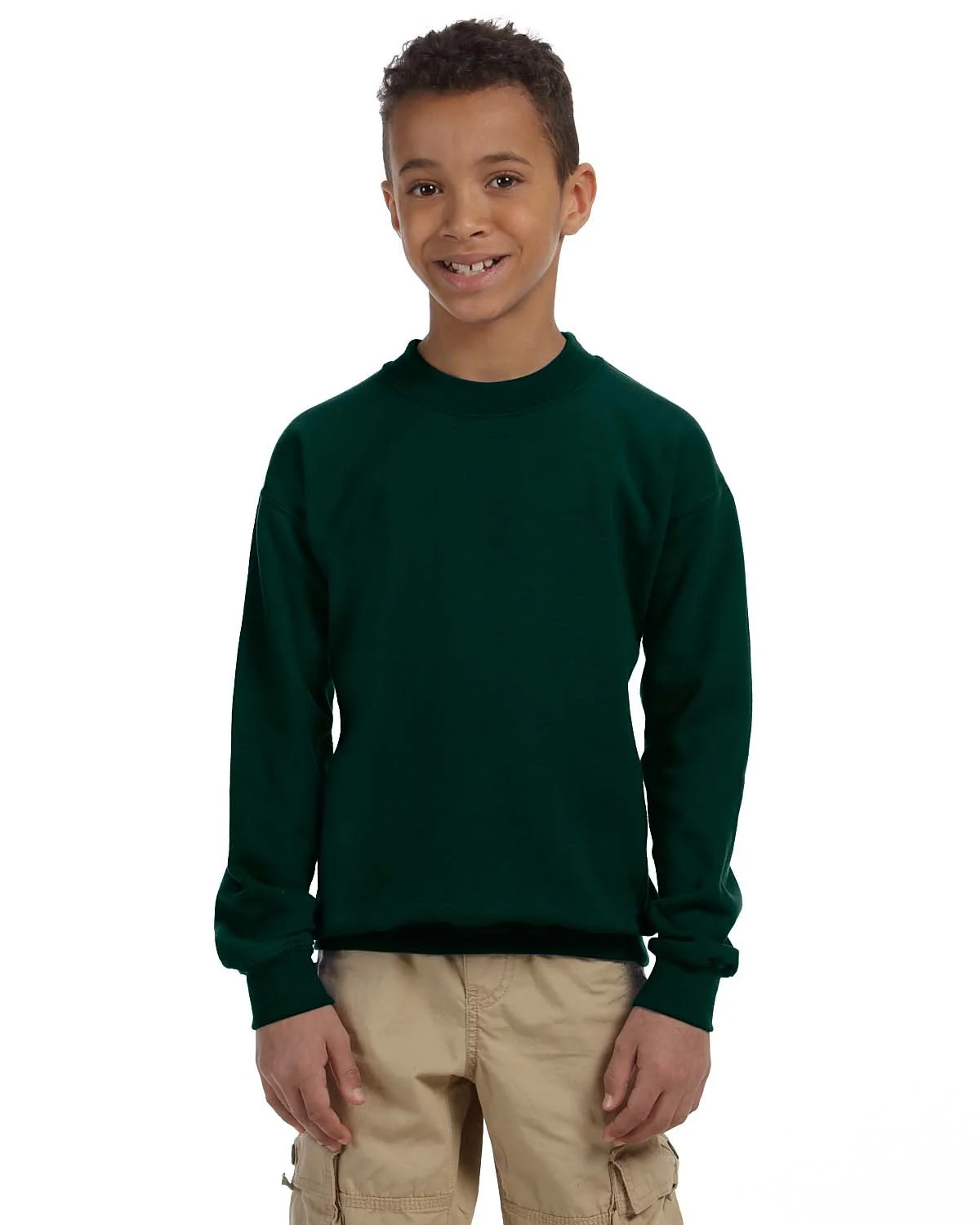 Gildan G180B Youth Heavy Blend 50/50 Fleece Crew - Image 3