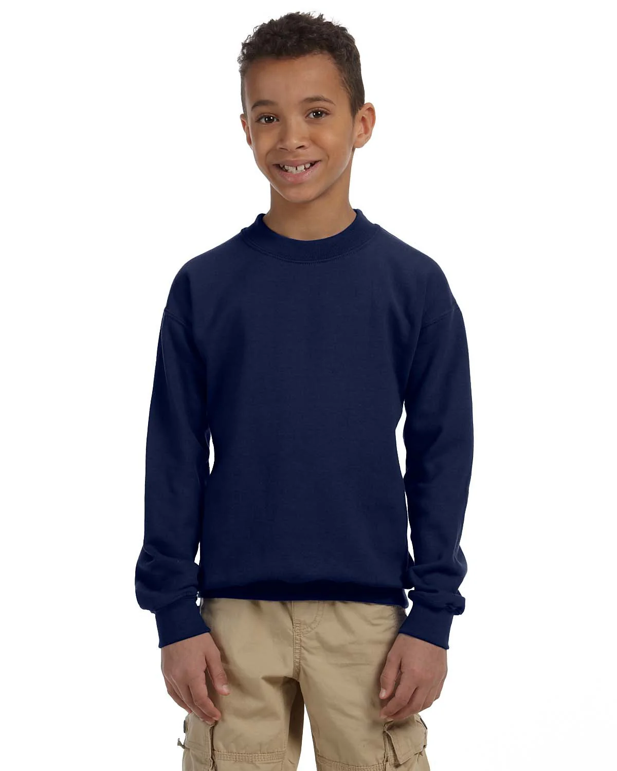 Gildan G180B Youth Heavy Blend 50/50 Fleece Crew - Image 7
