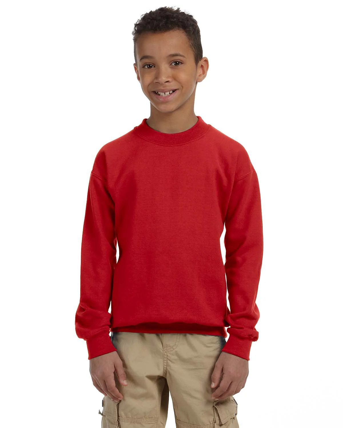 Gildan G180B Youth Heavy Blend 50/50 Fleece Crew - Image 8