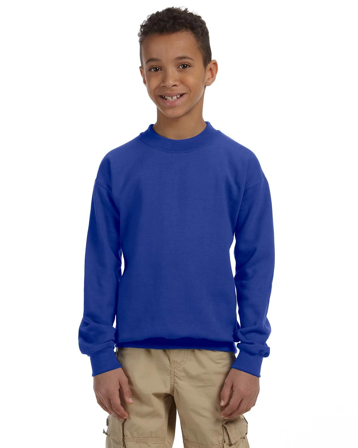 Gildan G180B Youth Heavy Blend 50/50 Fleece Crew - Image 9