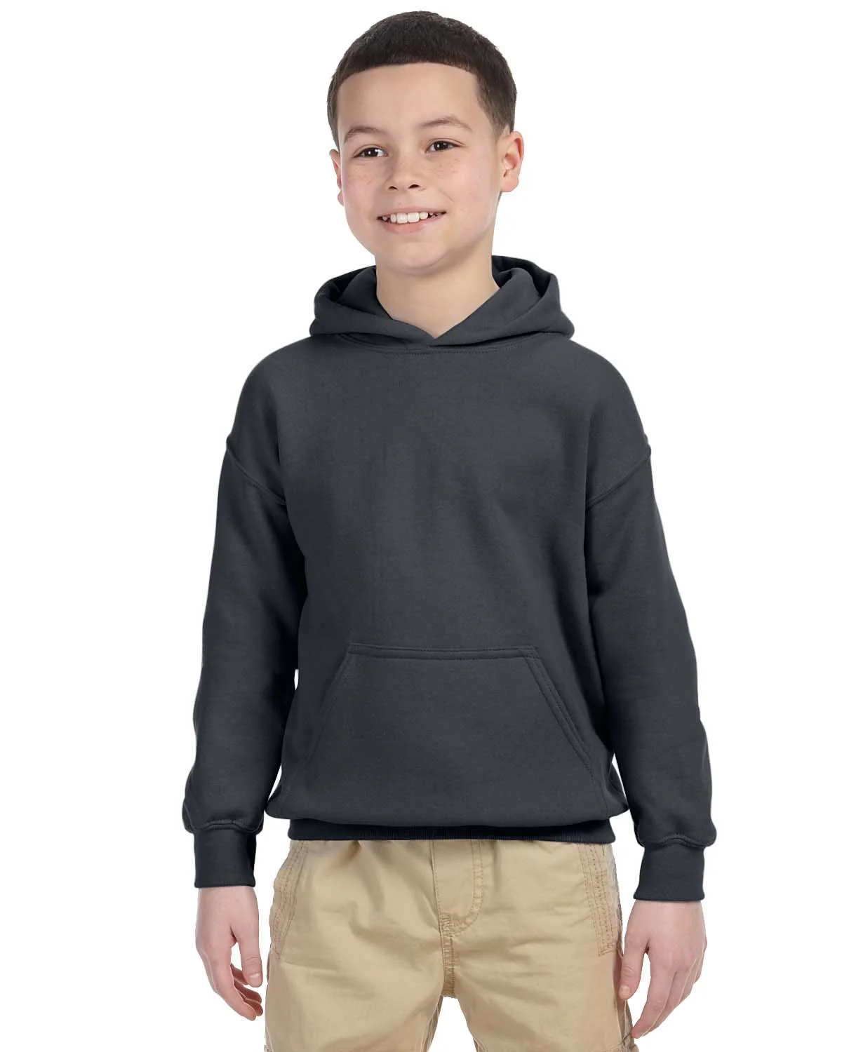 Gildan G185B Youth Heavy Blend 50/50 Hooded Sweatshirt - Image 4
