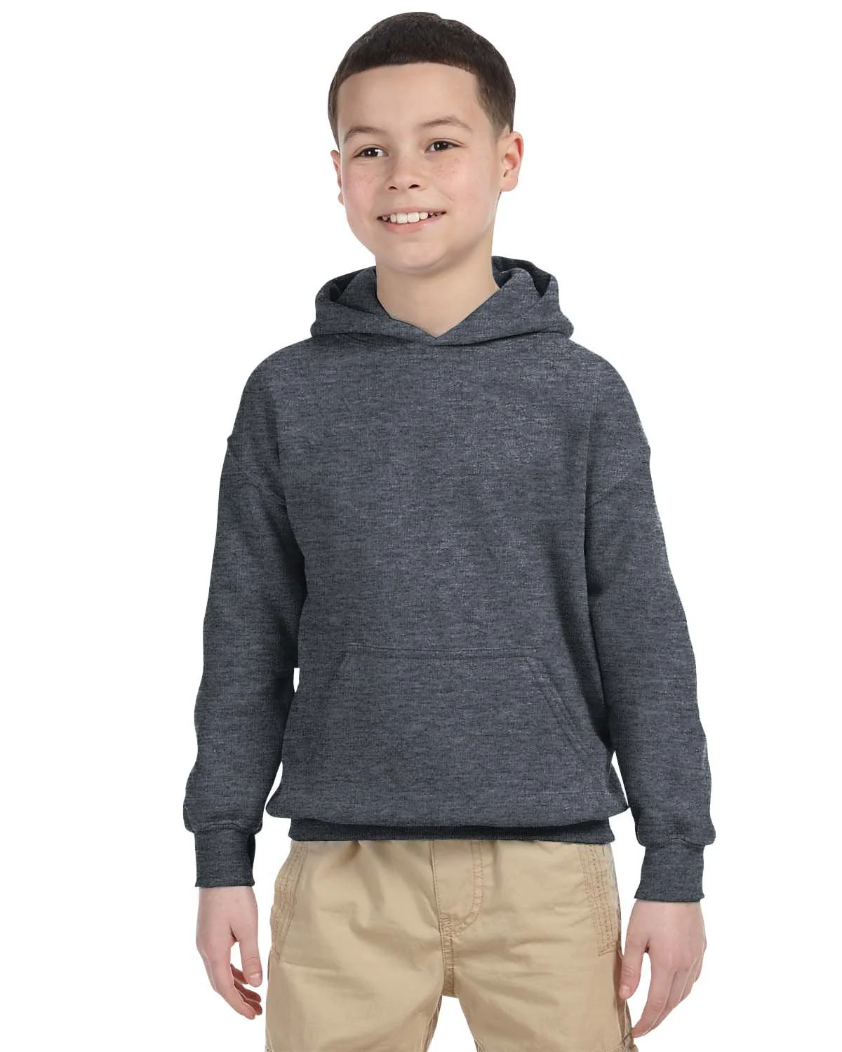 Gildan G185B Youth Heavy Blend 50/50 Hooded Sweatshirt - Image 5