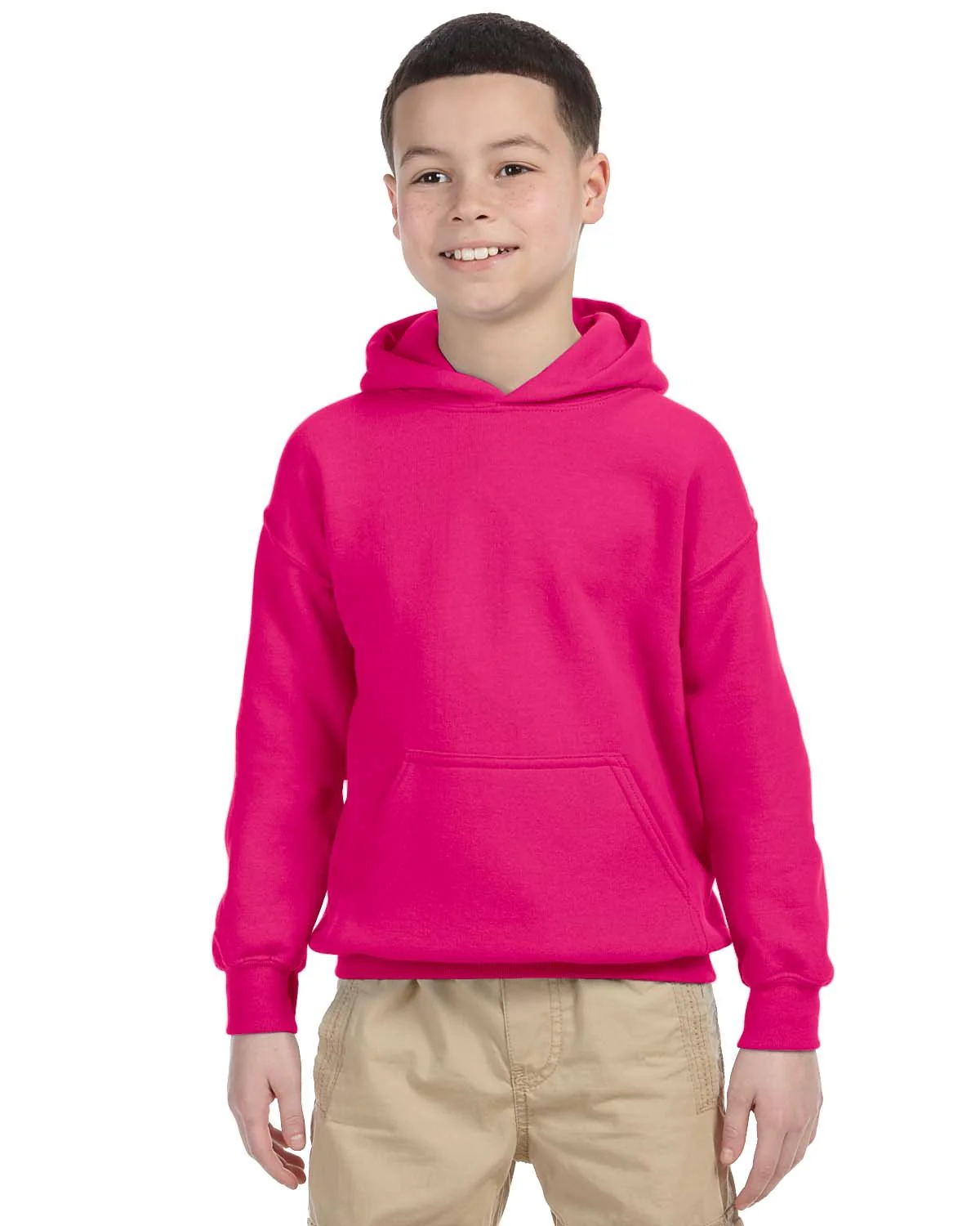 Gildan G185B Youth Heavy Blend 50/50 Hooded Sweatshirt - Image 9