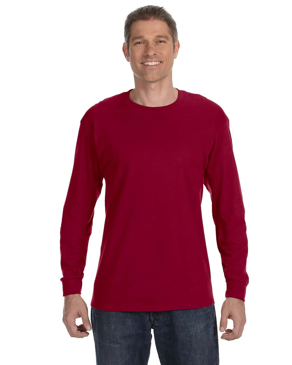 Gildan G540 Adult Heavy Cotton Long-Sleeve T-Shirt - Image 3