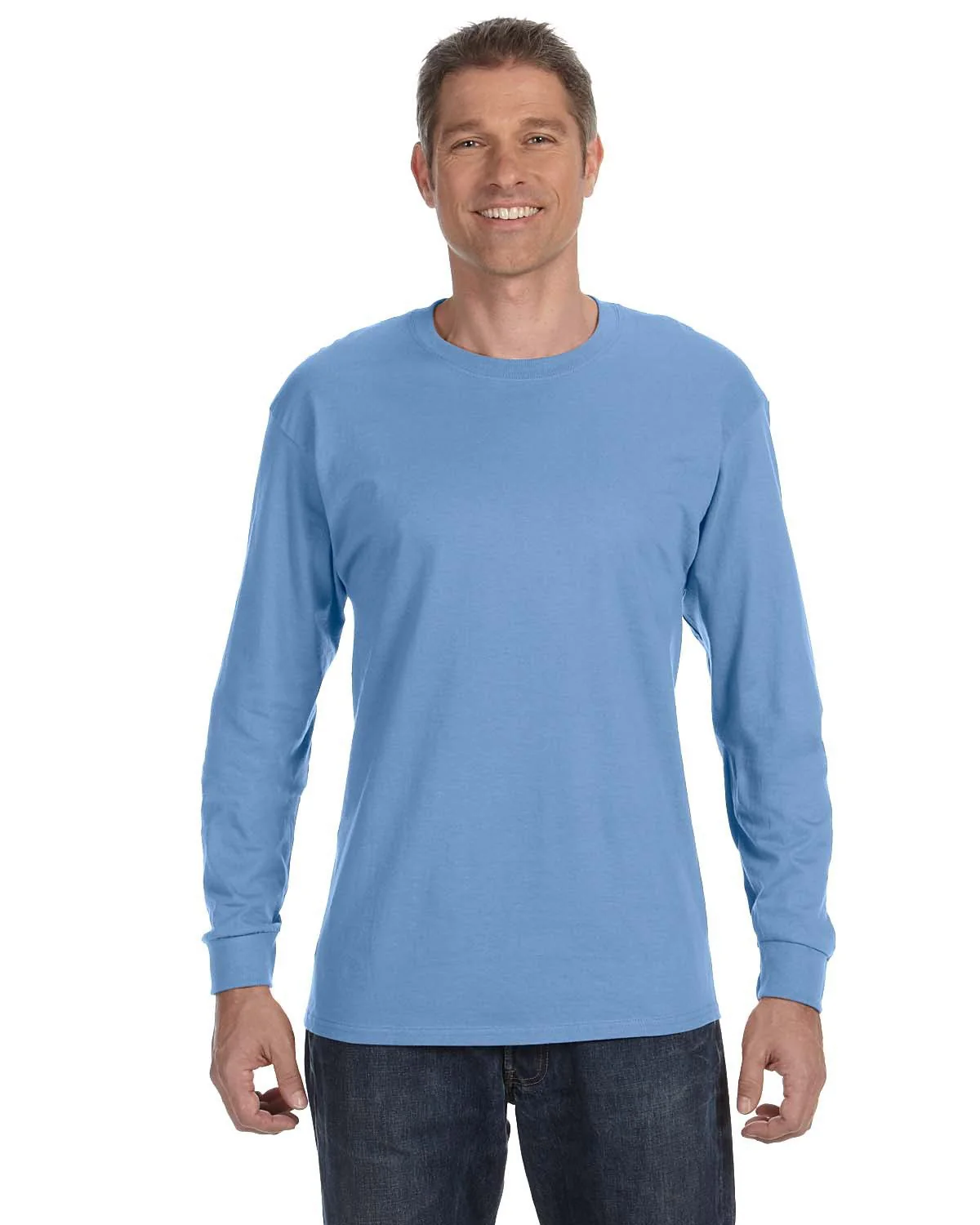 Gildan G540 Adult Heavy Cotton Long-Sleeve T-Shirt - Image 4
