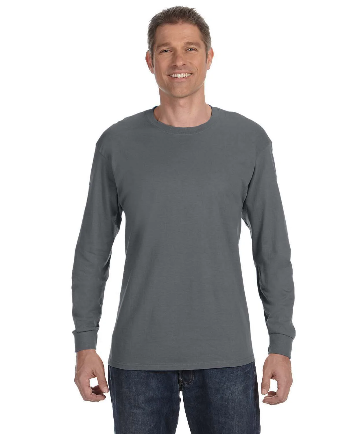 Gildan G540 Adult Heavy Cotton Long-Sleeve T-Shirt - Image 5