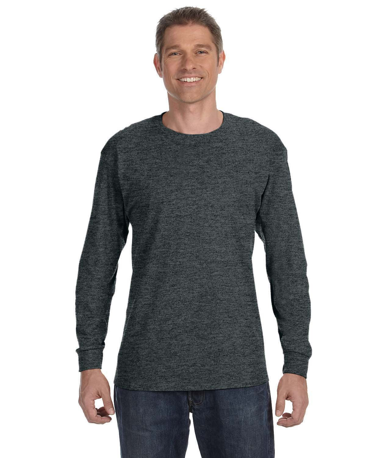 Gildan G540 Adult Heavy Cotton Long-Sleeve T-Shirt - Image 6