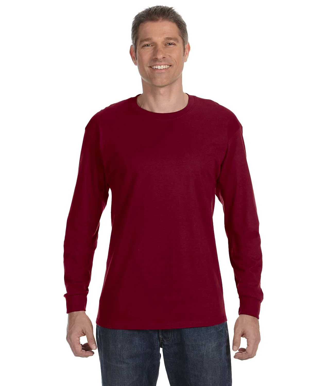 Gildan G540 Adult Heavy Cotton Long-Sleeve T-Shirt - Image 8