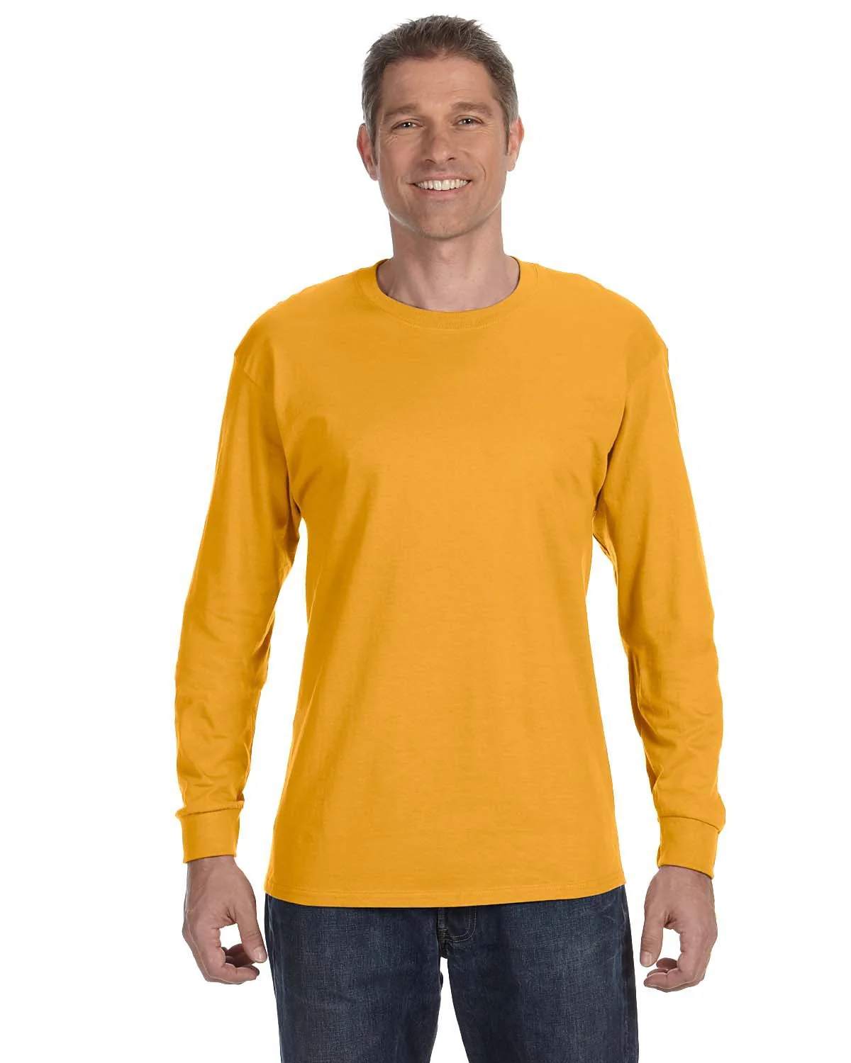 Gildan G540 Adult Heavy Cotton Long-Sleeve T-Shirt - Image 9