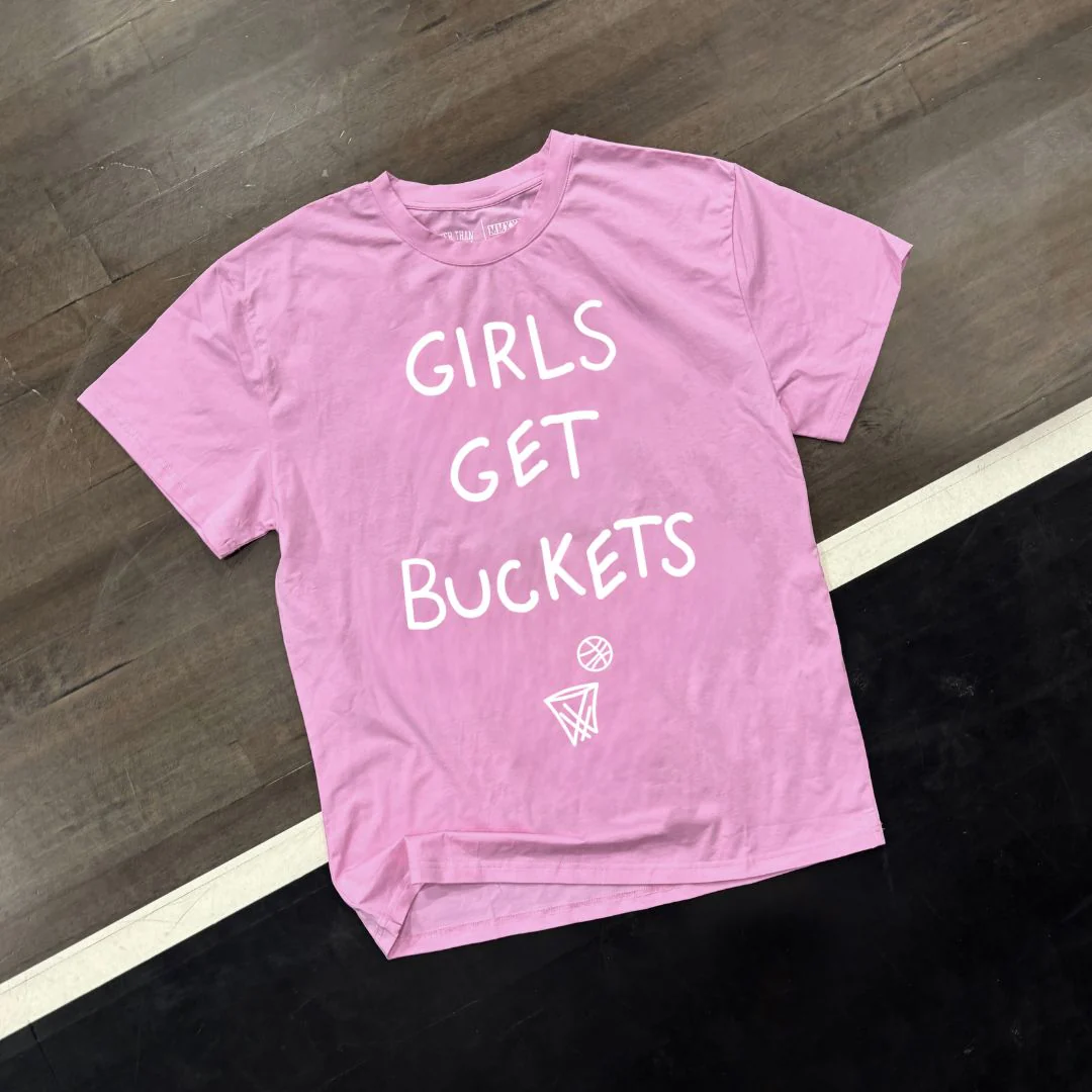 Girls Get Buckets Pink T-Shirt - Image 2