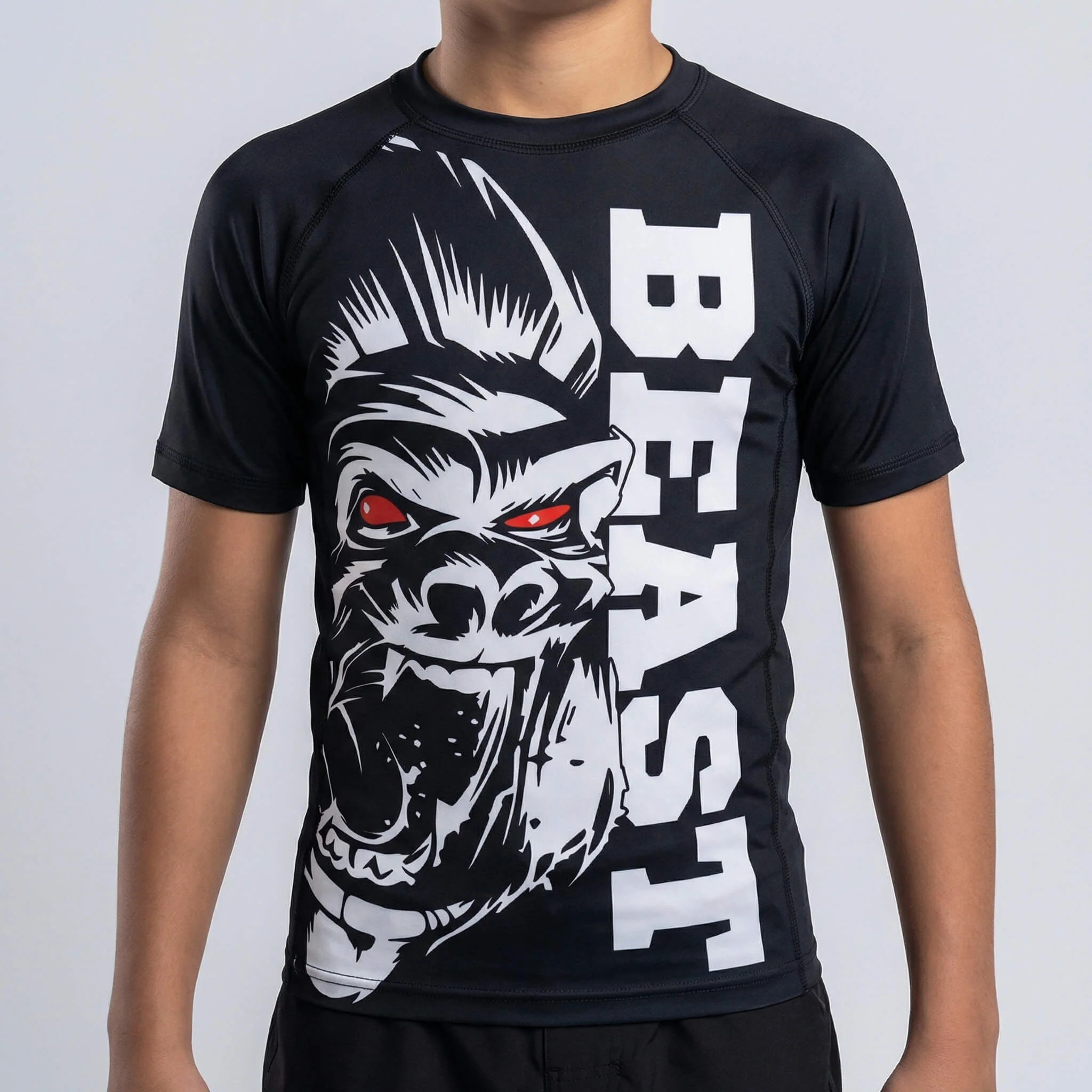 Gorilla Beast Kids Short Sleeve Rash Guard - Image 3