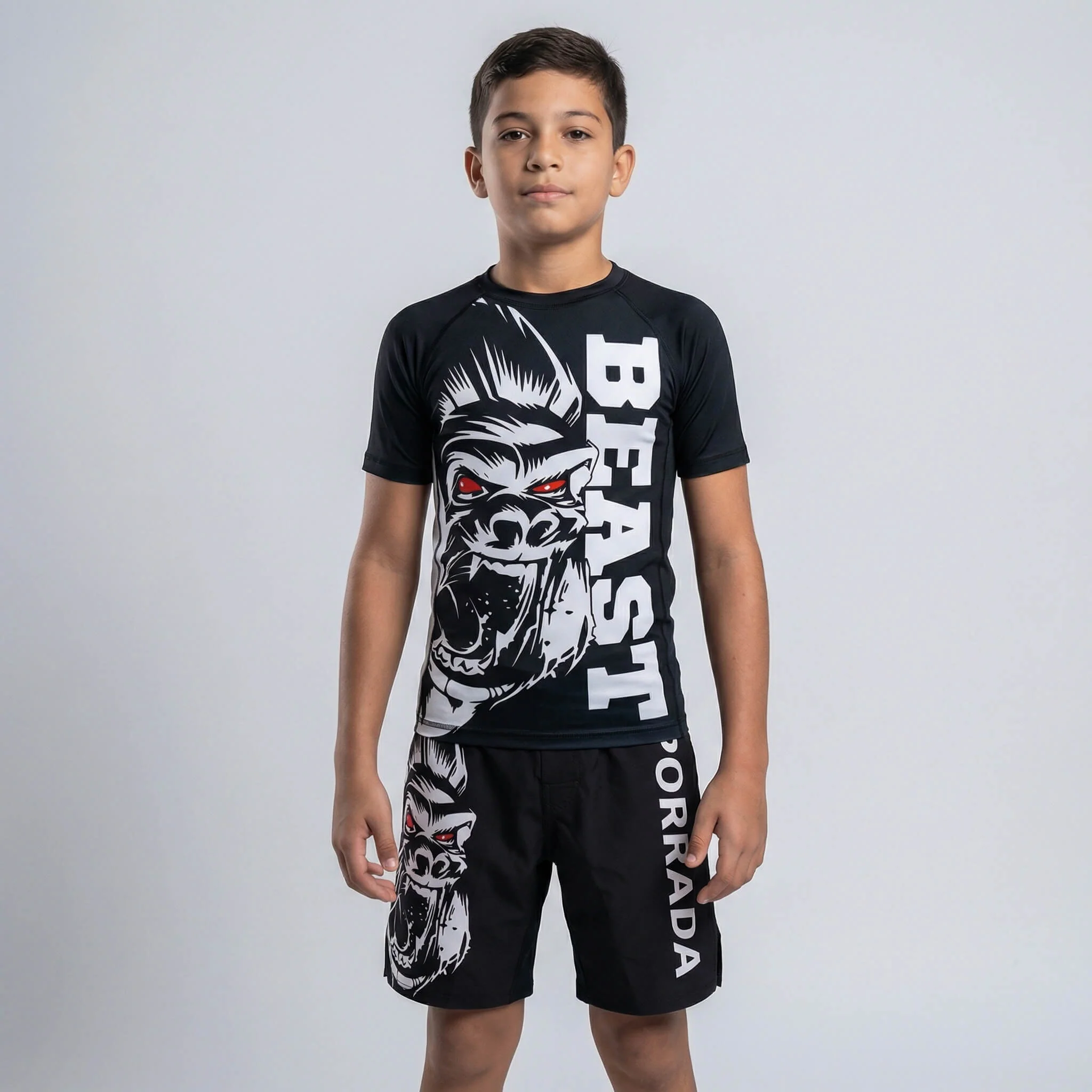 Gorilla Beast Kids Short Sleeve Rash Guard - Image 6