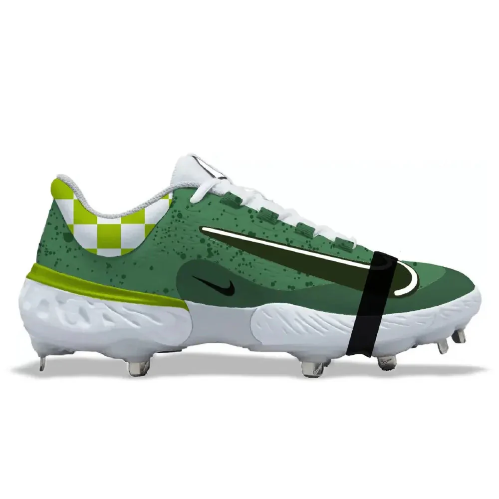 "Green Lobster" Nike Alpha Huarache Elite 4 Low Cleats