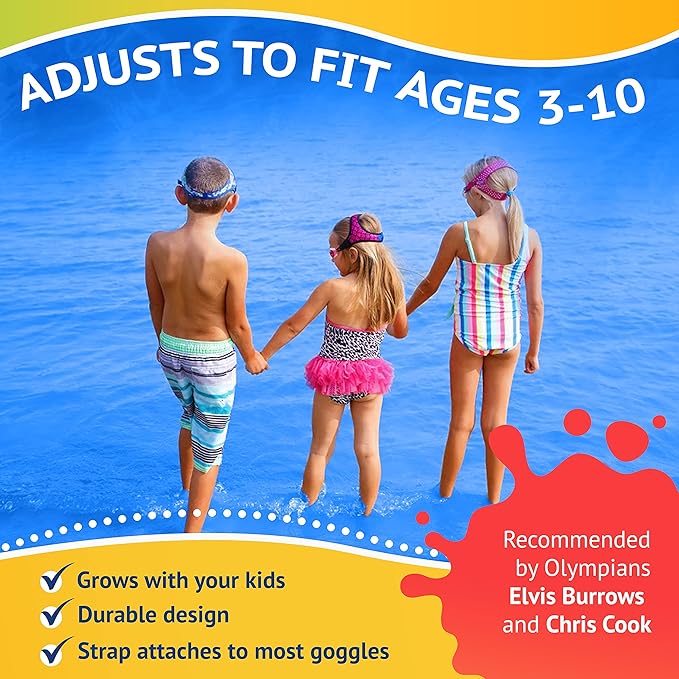 Green Solid Kids Swim Goggles - Image 4