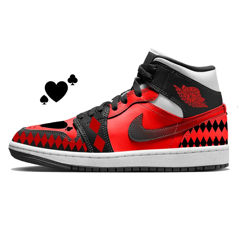 "Harley" Jordan 1 Mid Shoes - Image 2