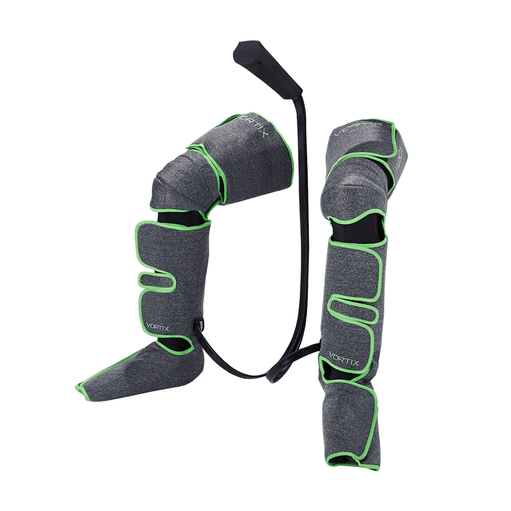 Heat-Enhanced Vortix Leg Compression Device