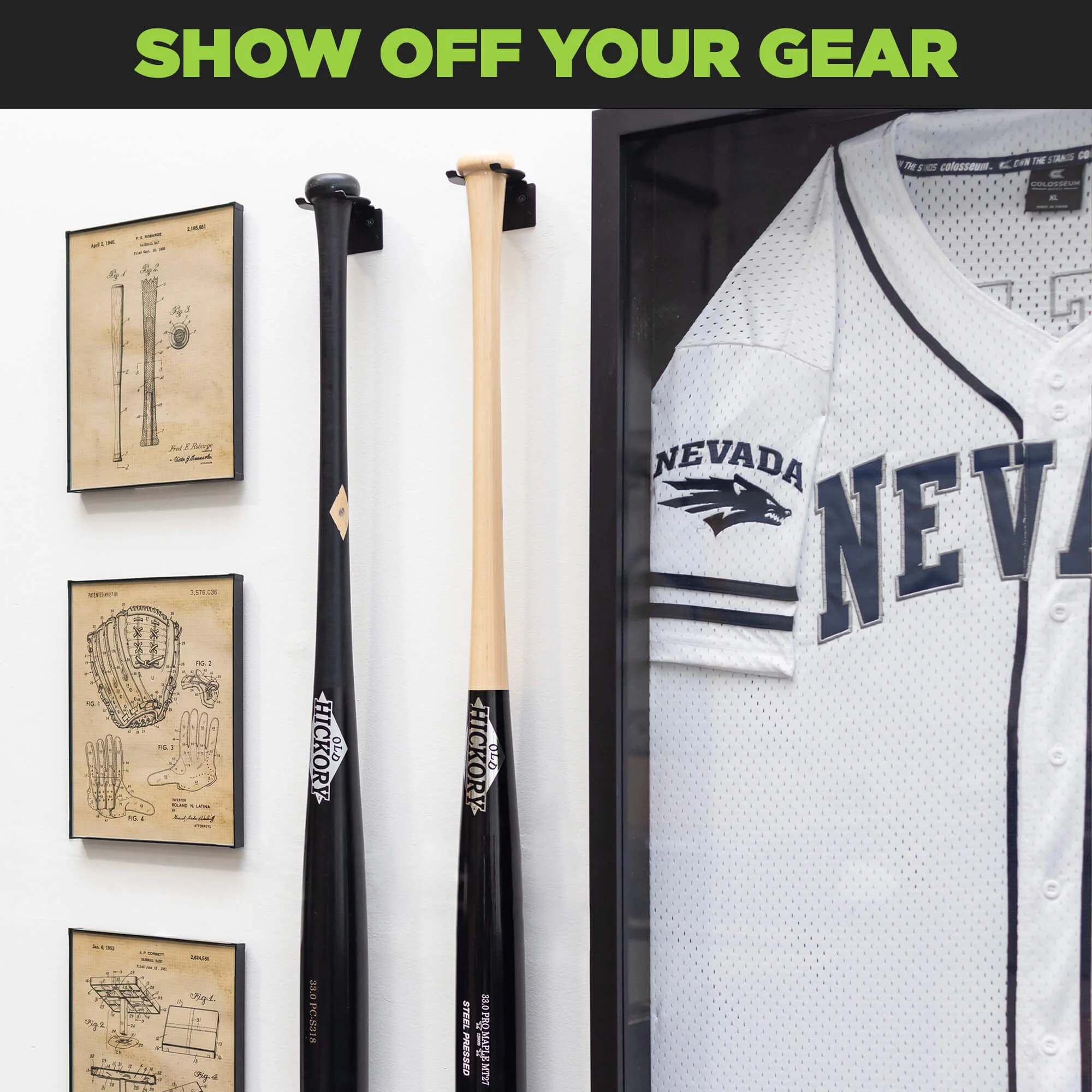 HIDEit Vertical Baseball Bat Mount - Image 2