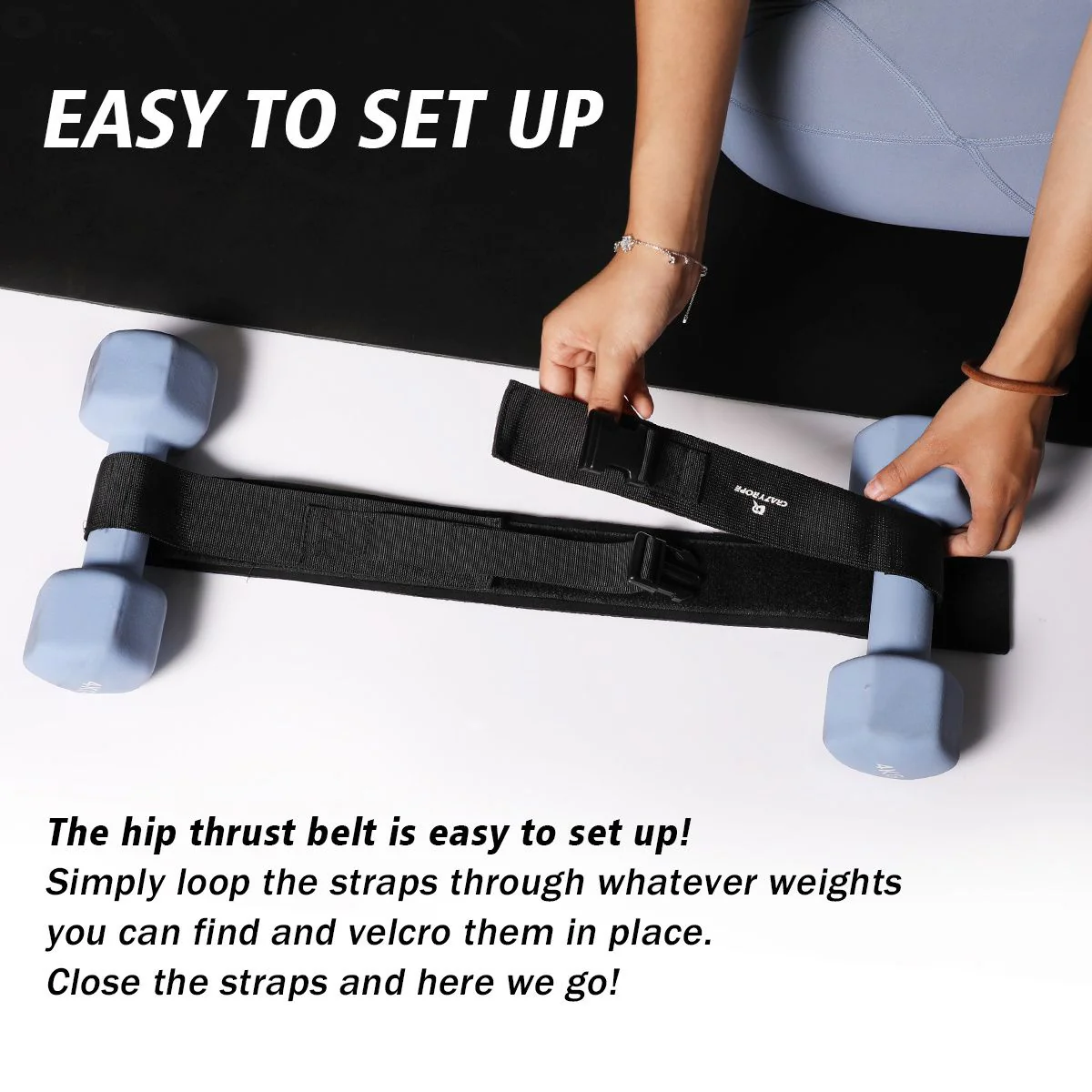 Hip Thrust Belt For Dumbbells & Kettlebells - Image 14