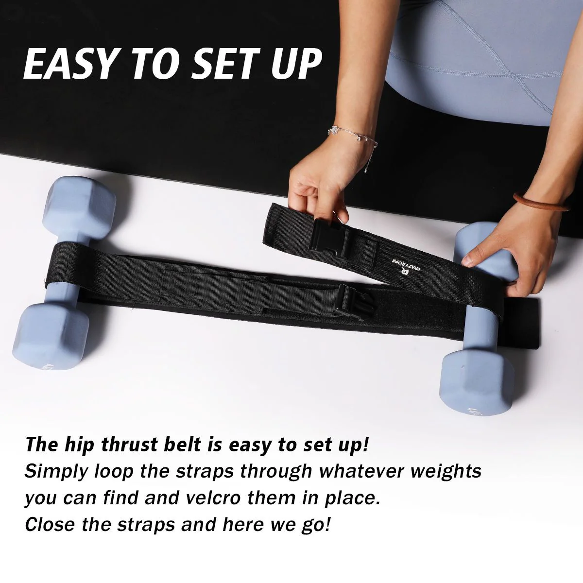 Hip Thrust Belt For Dumbbells & Kettlebells - Image 6