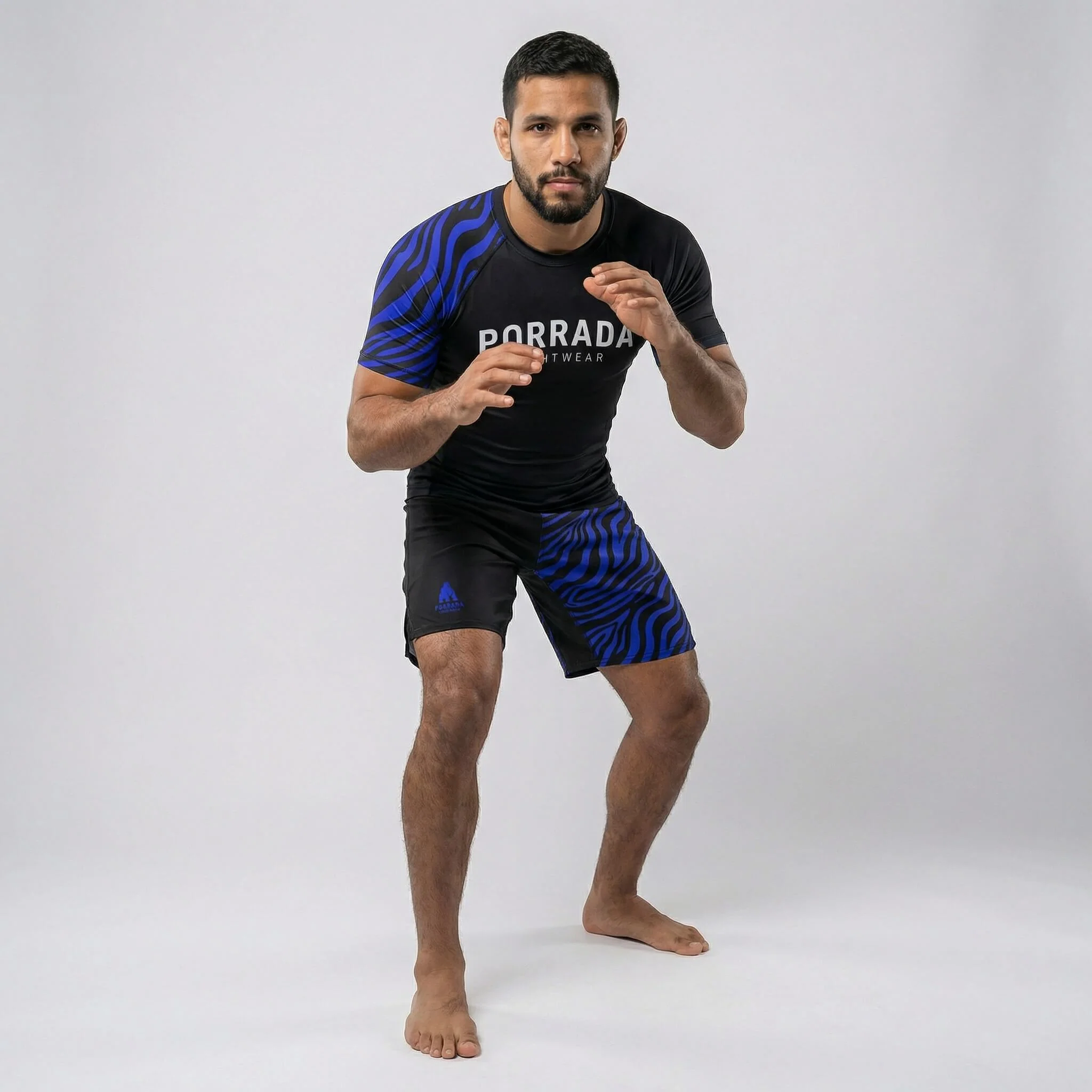 IBJJF Blue Ranked Short Sleeve Rash Guard - Image 4
