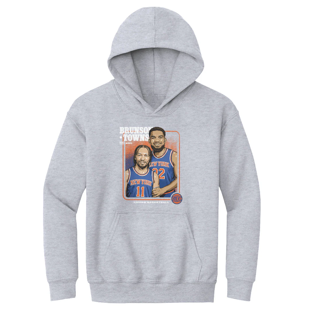 Jalen Brunson & Karl-anthony Towns New York Knicks Step Brothers Wht - Image 3