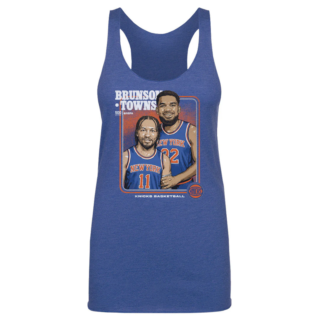Jalen Brunson & Karl-anthony Towns New York Knicks Step Brothers Wht - Image 2