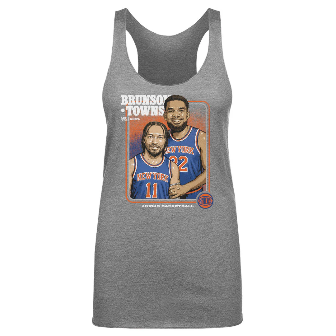 Jalen Brunson & Karl-anthony Towns New York Knicks Step Brothers Wht - Image 3