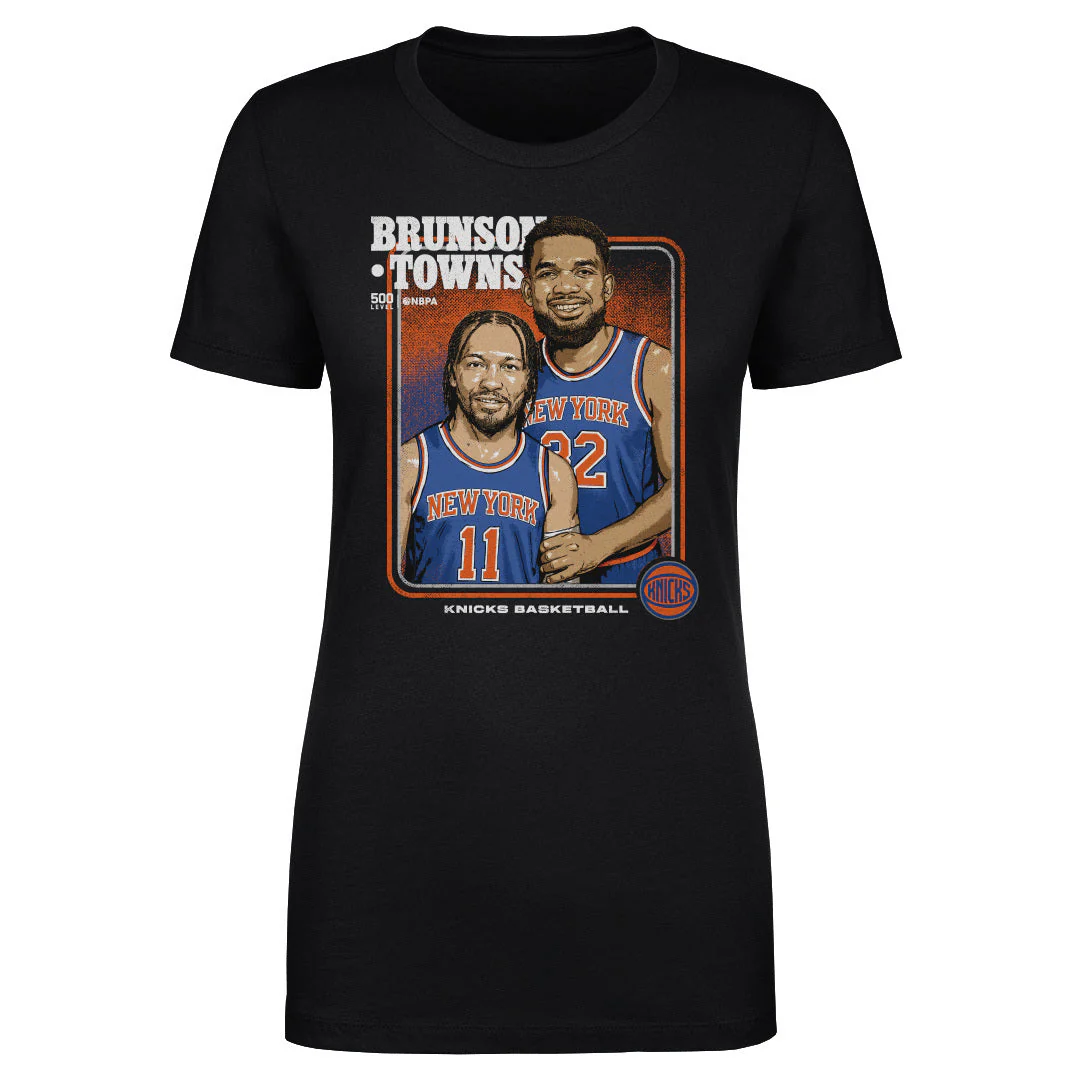 Jalen Brunson & Karl-anthony Towns New York Knicks Step Brothers Wht