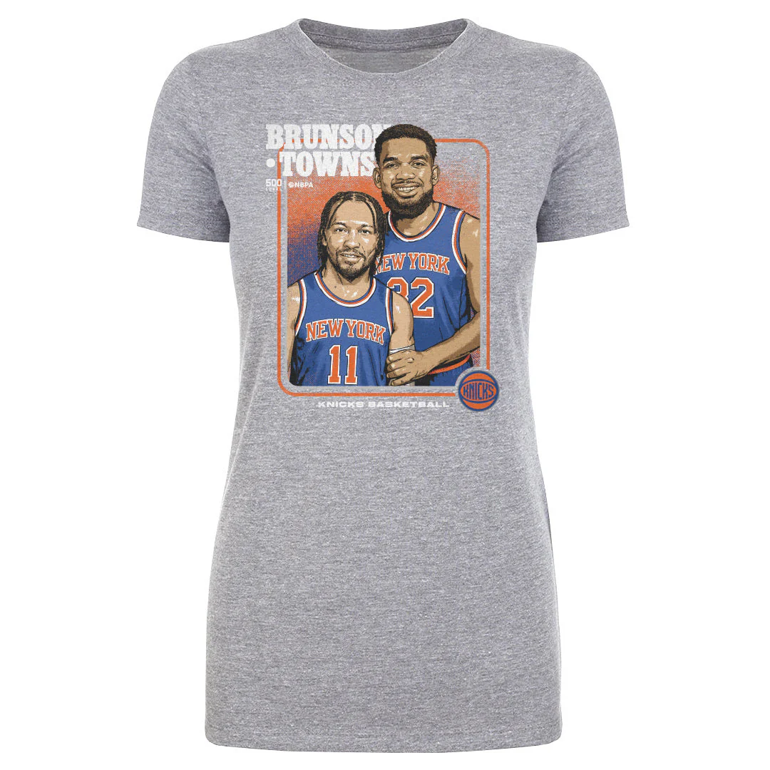 Jalen Brunson & Karl-anthony Towns New York Knicks Step Brothers Wht - Image 2