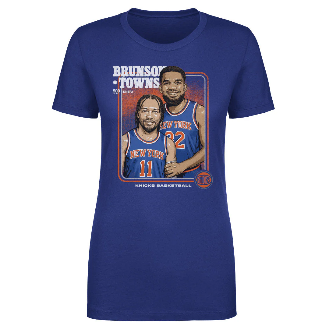 Jalen Brunson & Karl-anthony Towns New York Knicks Step Brothers Wht - Image 3