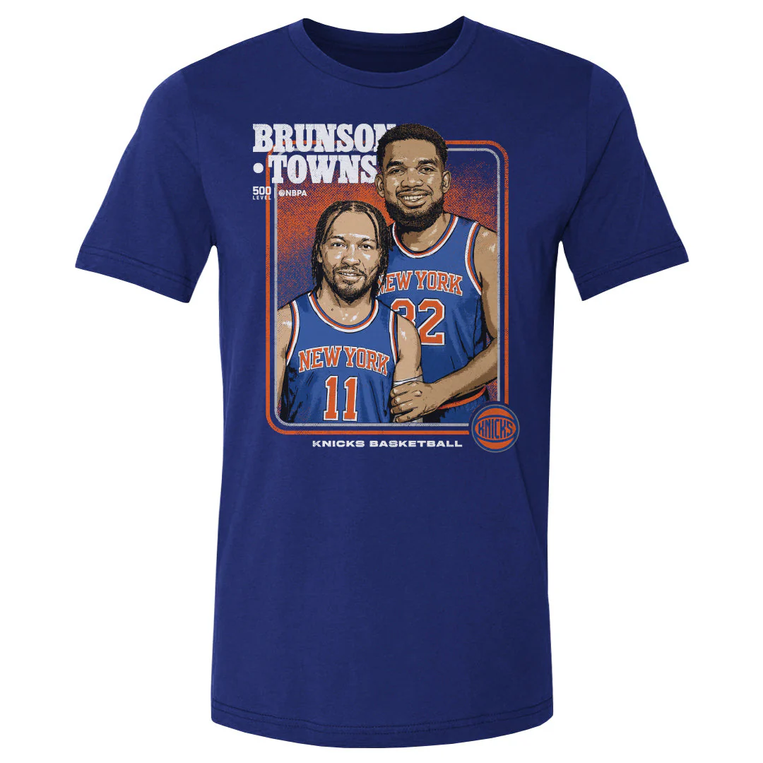 Jalen Brunson & Karl-anthony Towns New York Knicks Step Brothers Wht