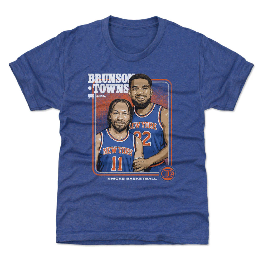Jalen Brunson & Karl-anthony Towns New York Knicks Step Brothers Wht - Image 2