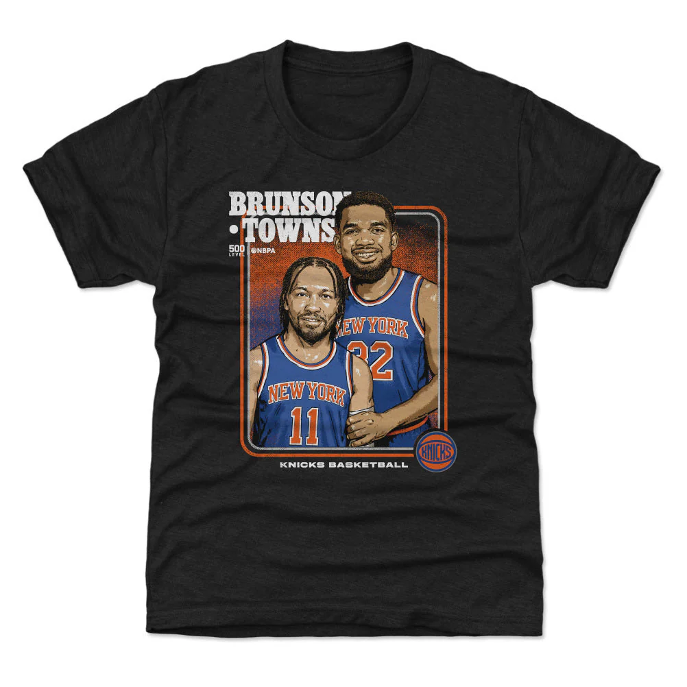Jalen Brunson & Karl-anthony Towns New York Knicks Step Brothers Wht - Image 3