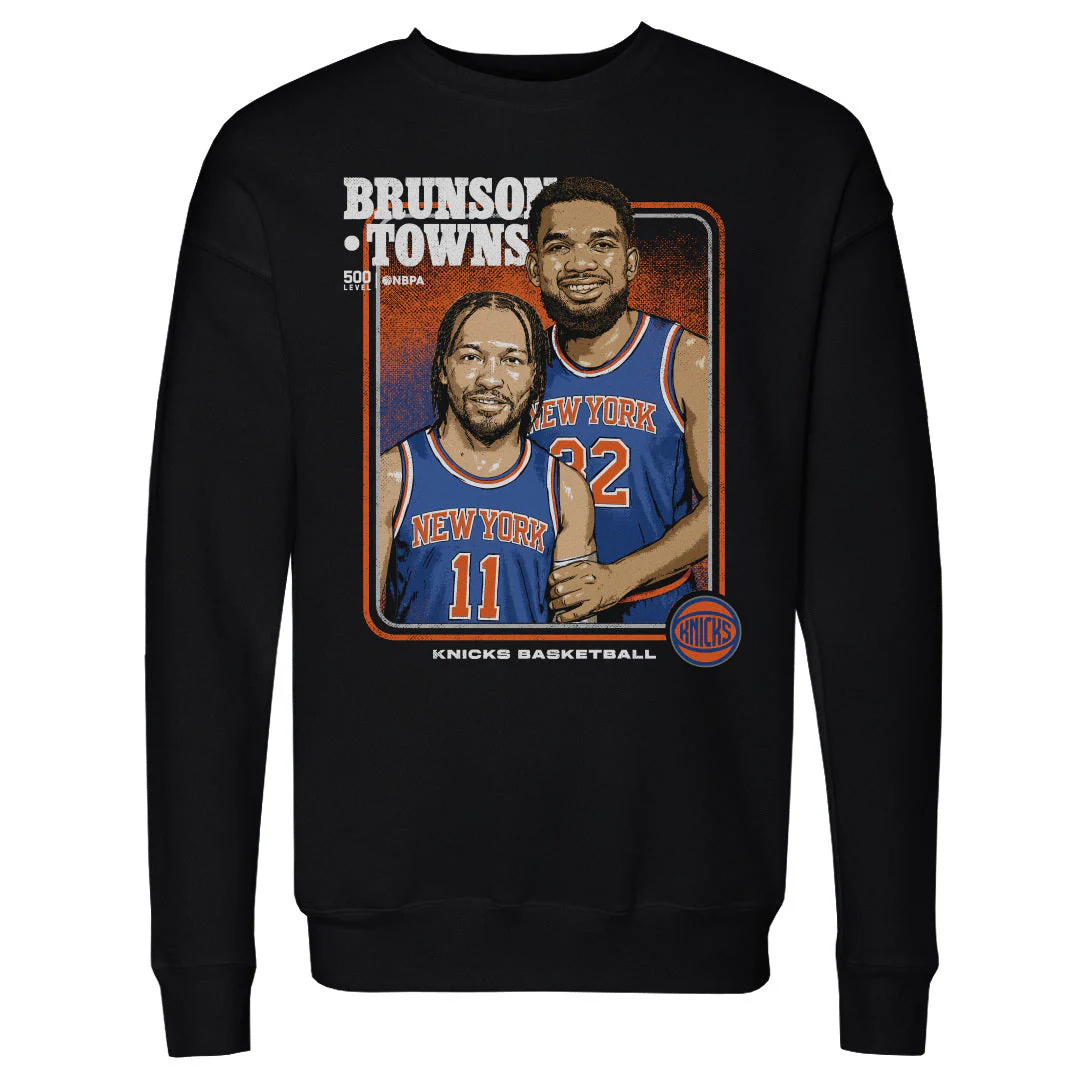 Jalen Brunson & Karl-Anthony Towns New York Knicks Step Brothers Sweatshirt - Image 2