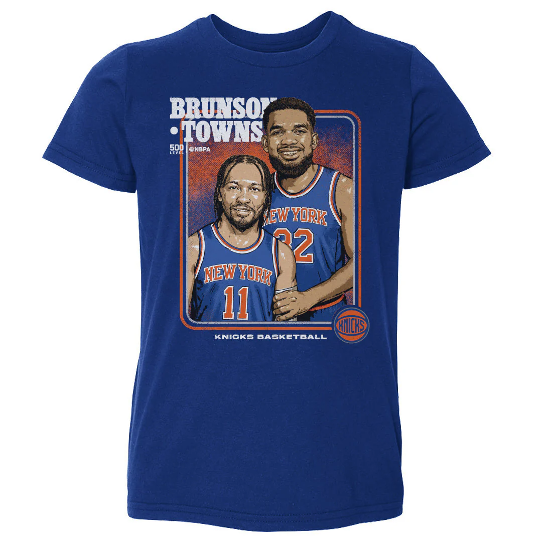 Jalen Brunson & Karl-anthony Towns New York Knicks Step Brothers Wht - Image 2