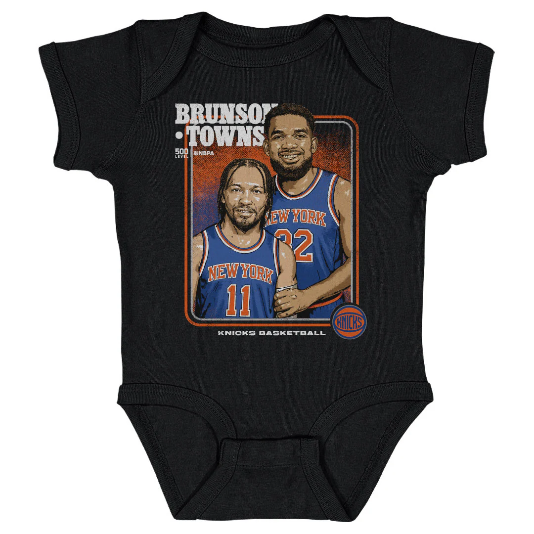 Jalen Brunson & Karl-anthony Towns New York Knicks Step Brothers Wht - Image 3