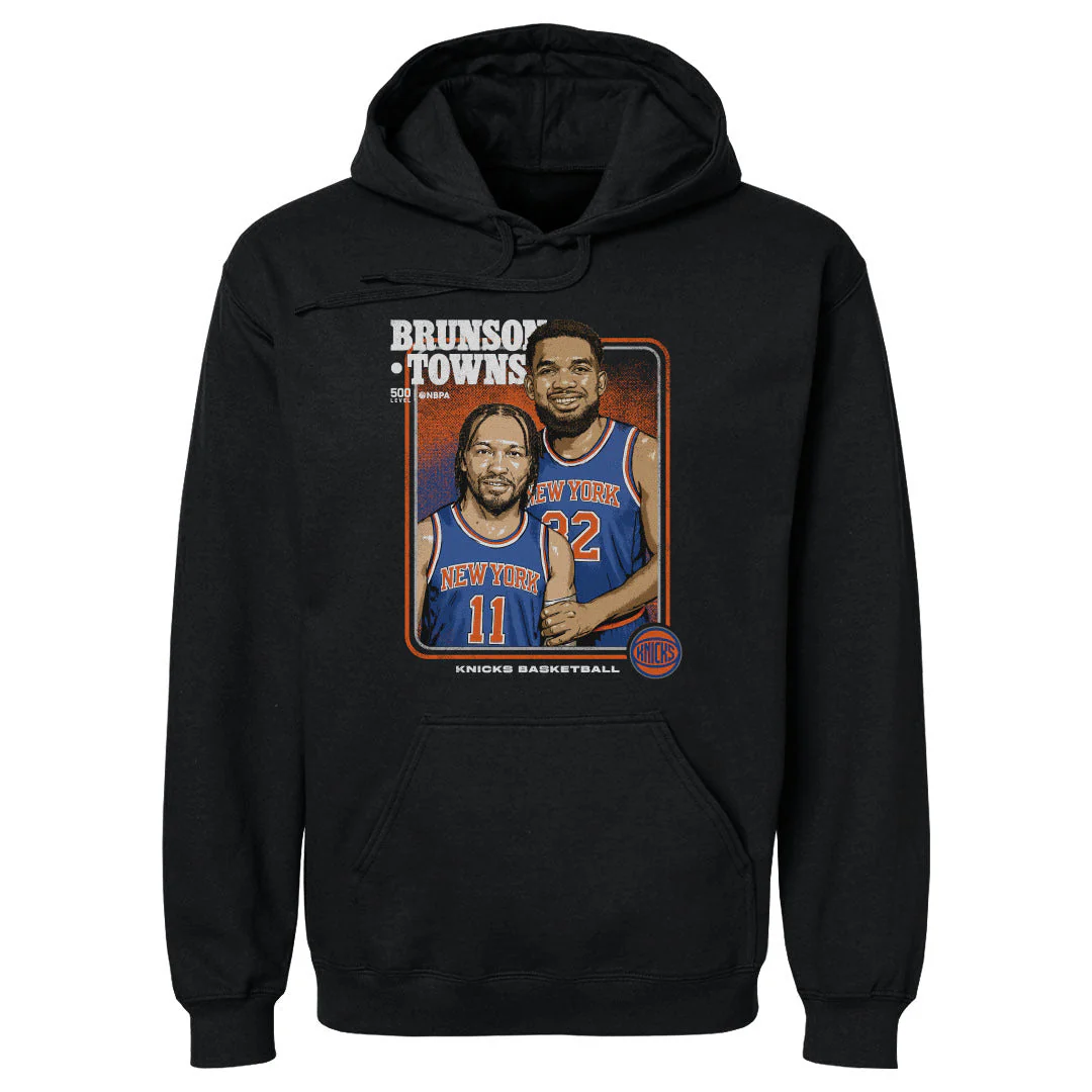 Jalen Brunson & Karl-anthony Towns New York Knicks Step Brothers Wht - Image 3