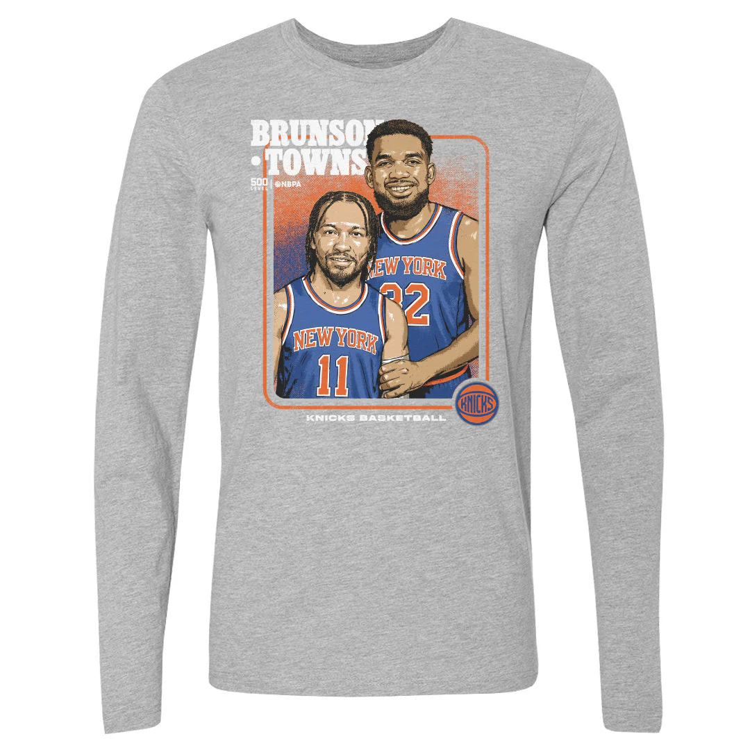Jalen Brunson & Karl-anthony Towns New York Knicks Step Brothers Wht - Image 2