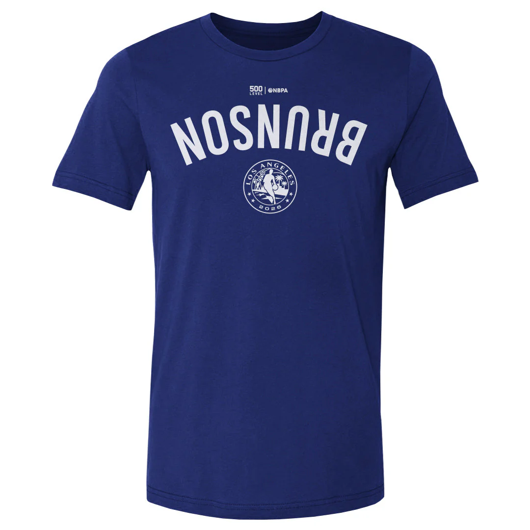 Jalen Brunson New York Knicks 2026 NBA All-Star Invert WHT Men's T-Shirt - Image 2