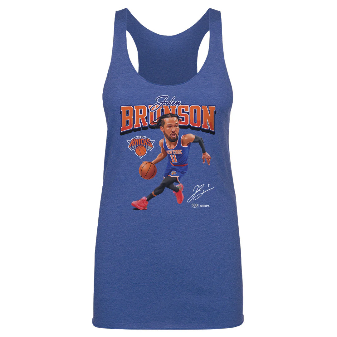 Jalen Brunson New York Knicks Caricature Wht - Image 2